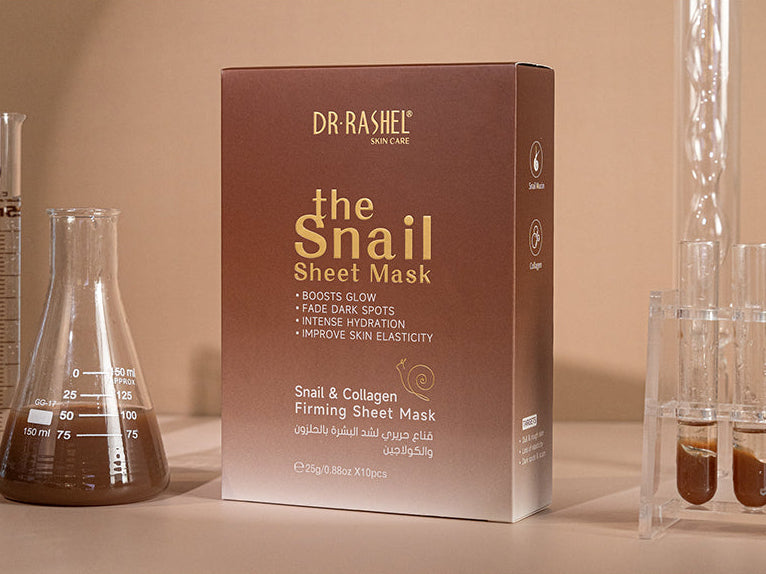 Dr Rashel Snail Mucin Sheet Mask – Glow-Boosting, Dark Spot Correcting & Elasticity-Enhancing Hydration Therapy