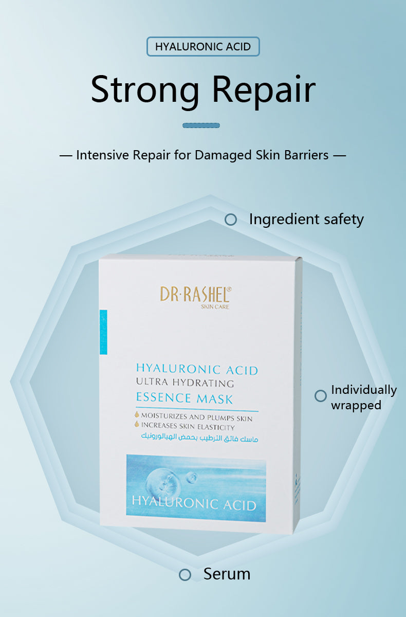 DR.RASHEL Hyaluronic Acid Ultra Hydrating Essence Mask – Intense Moisture & Plumping Sheet Mask