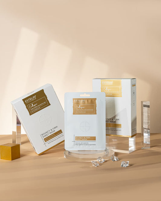 Estelin Collagen Bouncy & Firm Sheet Mask | Hydrating, Firming & Anti-Aging