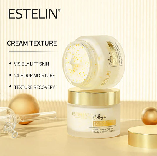 Estelin Collagen Bouncy & Firm Day Cream | Anti-Aging, Firming & Skin Renewal
