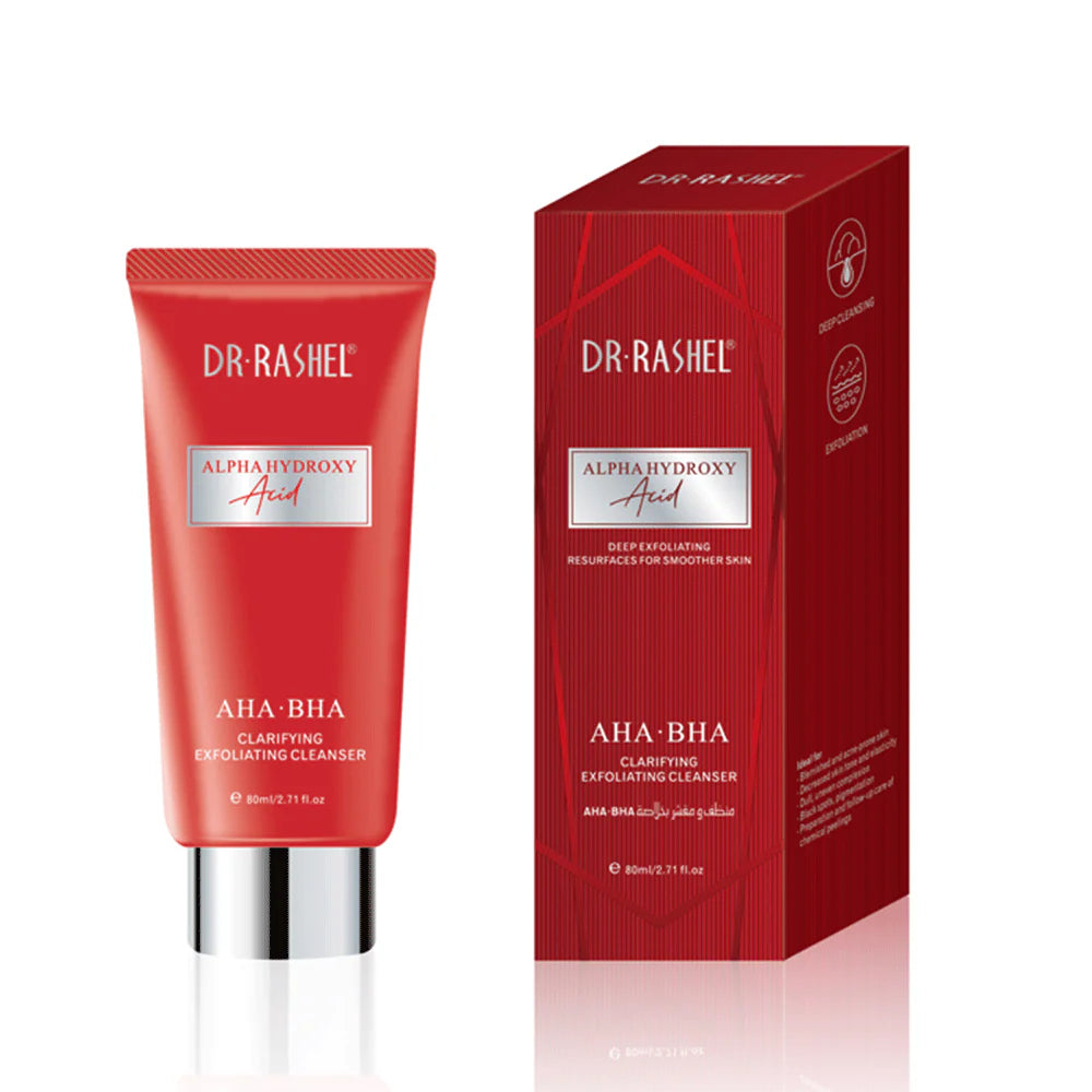 Dr.Rashel Alpha Hydroxy Acid AHA-BHA Clarifying Exfoliating Cleanser - 80ml