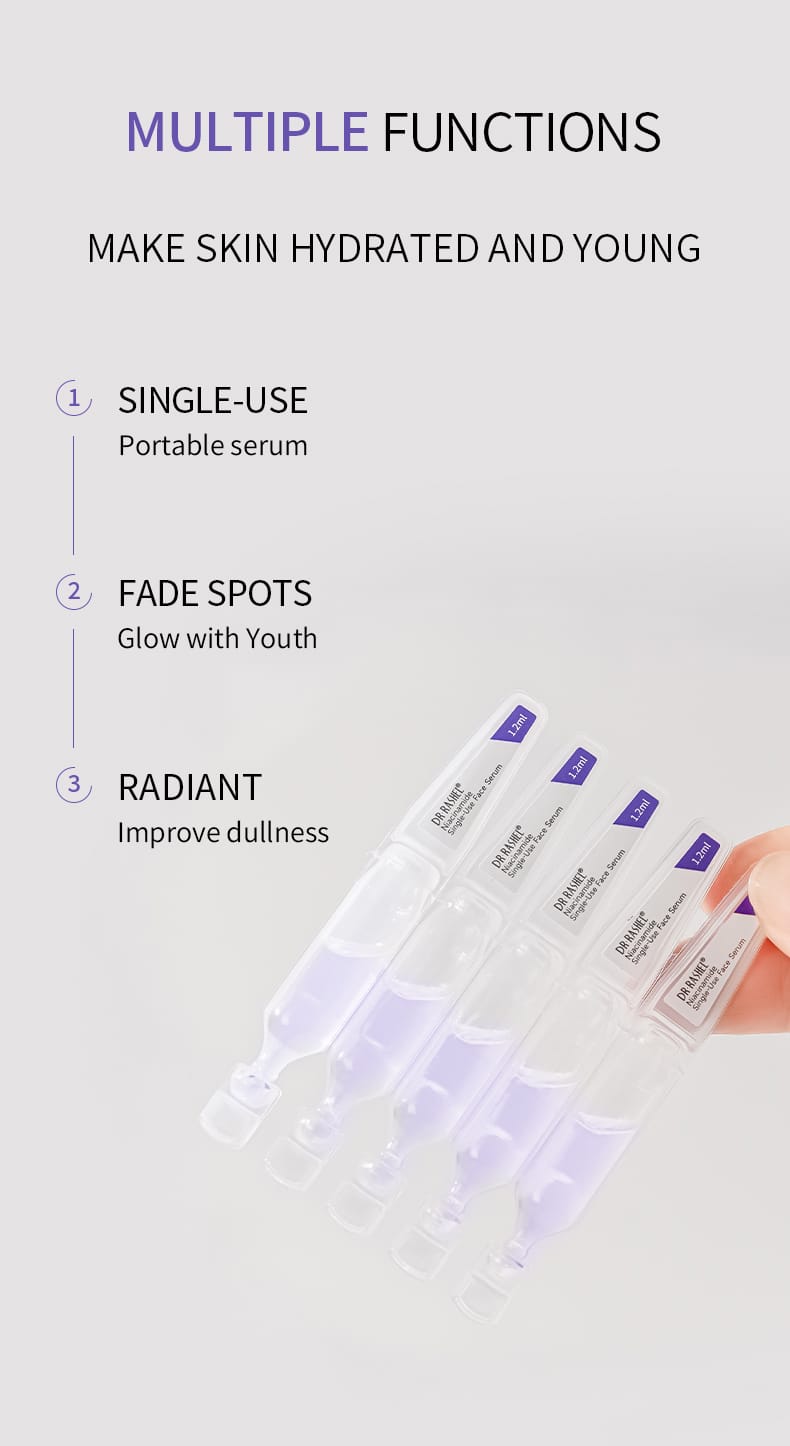 Dr Rashel 377 Niacinamide Single-Use Face Serum – Brightening & Spot Correcting Mini Ampoule (2ml)