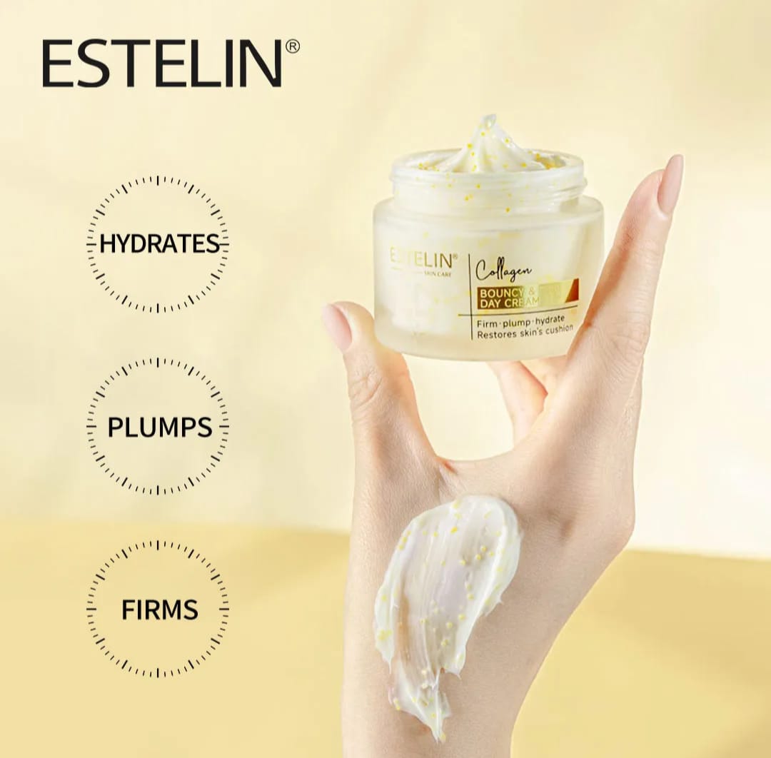 Estelin Collagen Bouncy & Firm Day Cream | Anti-Aging, Firming & Skin Renewal