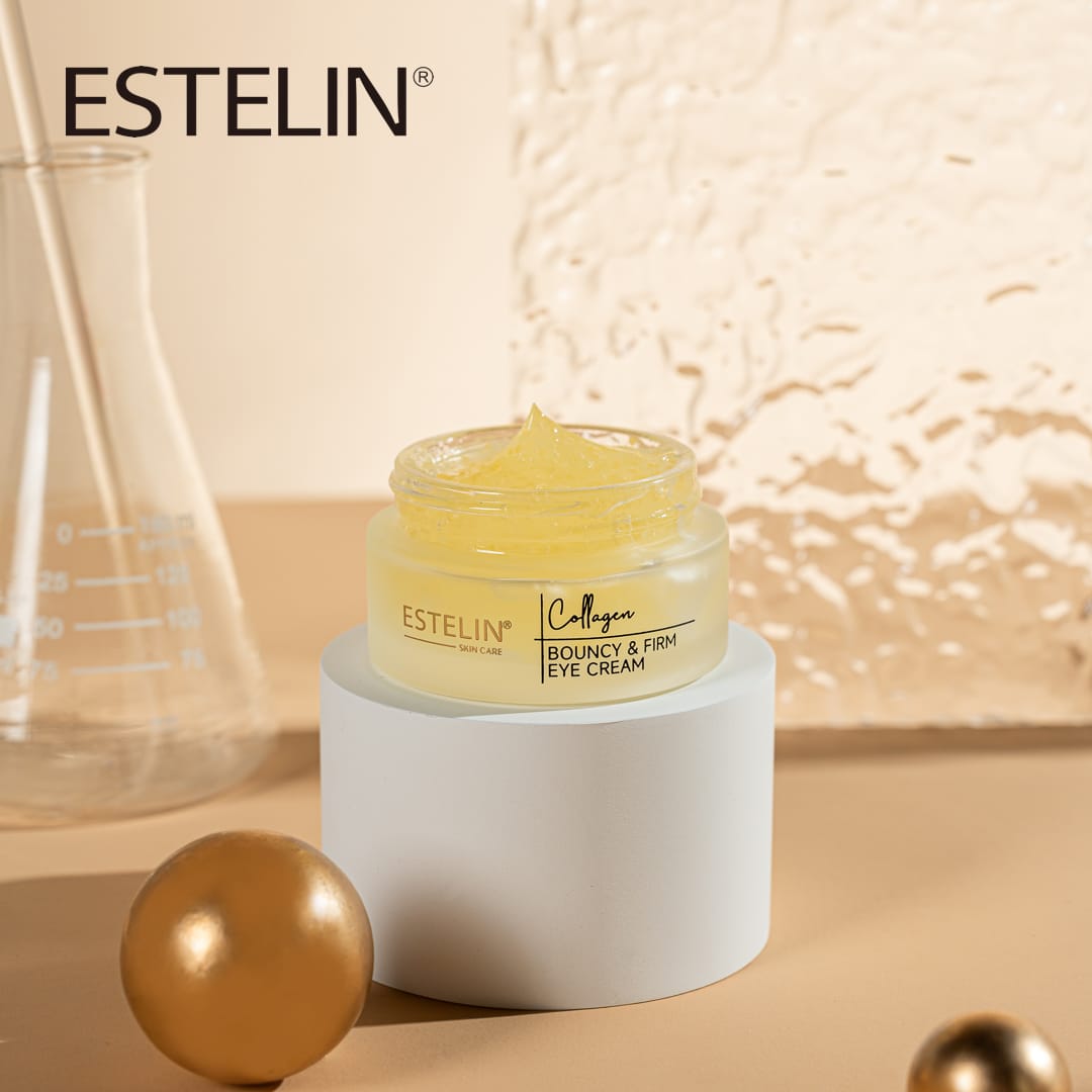 Estelin Collagen Bouncy & Firm Eye Cream | Reduces Dark Circles, Puffiness & Fine Lines