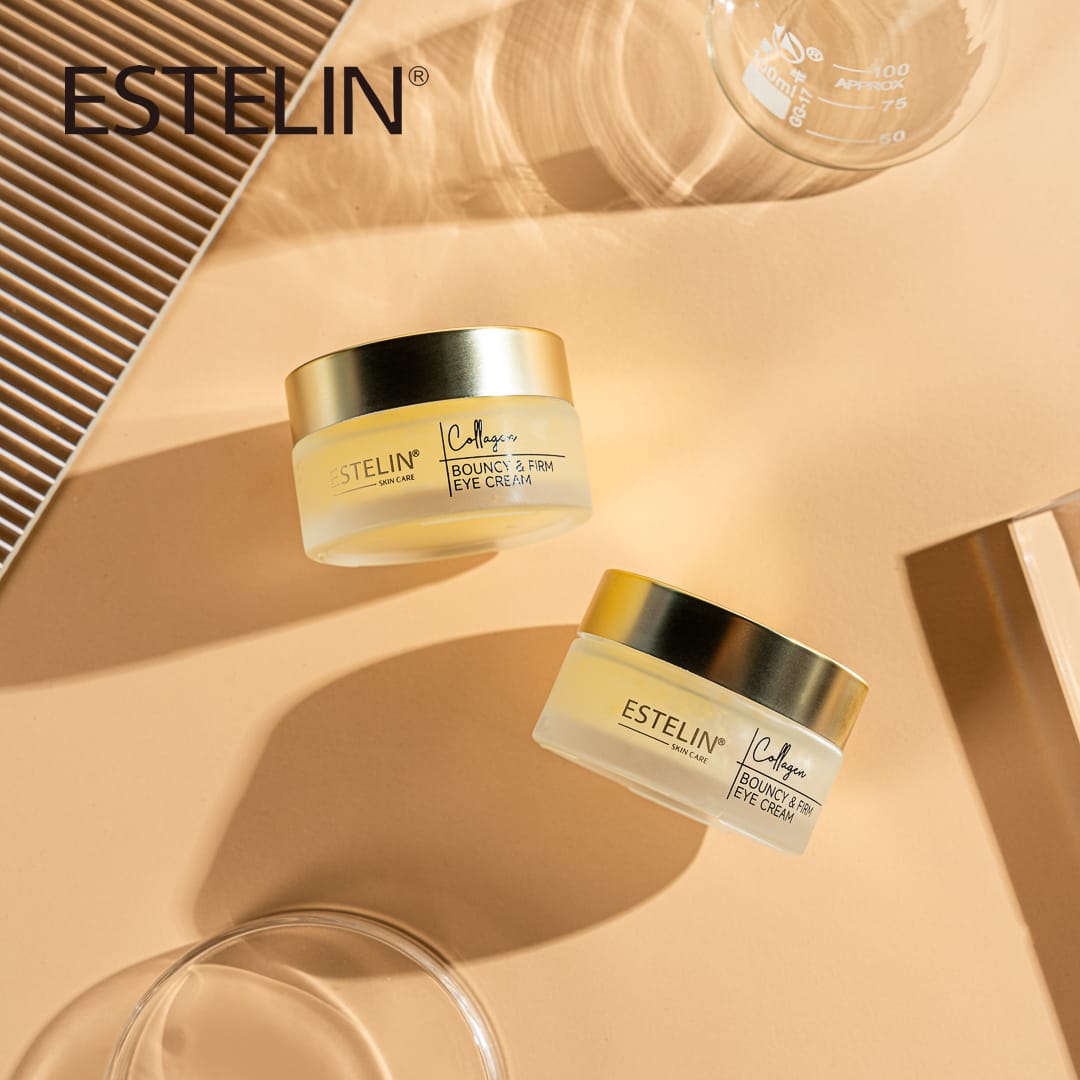 Estelin Collagen Bouncy & Firm Eye Cream | Reduces Dark Circles, Puffiness & Fine Lines