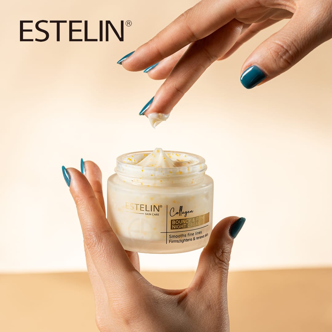 Estelin Collagen Bouncy & Firm Night Cream | Anti-Aging, Firming & Skin Renewal
