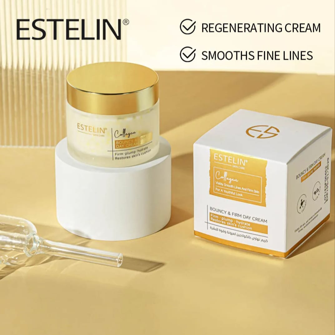 Estelin Collagen Bouncy & Firm Day Cream | Anti-Aging, Firming & Skin Renewal
