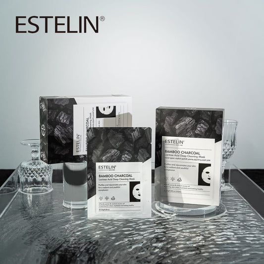 ESTELIN Bamboo Charcoal + Lactic Acid Deep Cleansing Mask
