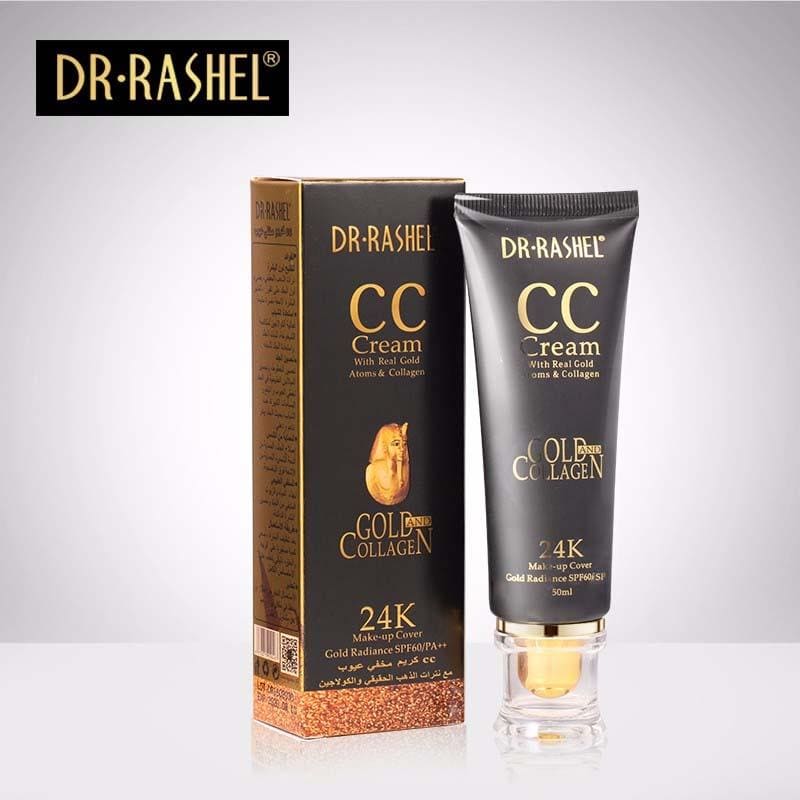 Dr.Rashel 24K CC Cream Gold & Collagen Make Up Cover Gold Radiance Sun Protection SPF60/PA++ - 50ml