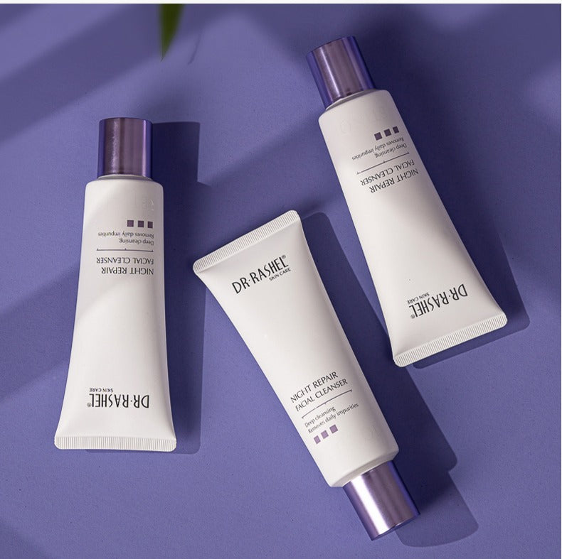 Dr Rashel Night Repair Facial Cleanser – 100ml Advanced Night Recovery Formula – Deep Cleansing, Hydration & Skin Renewal