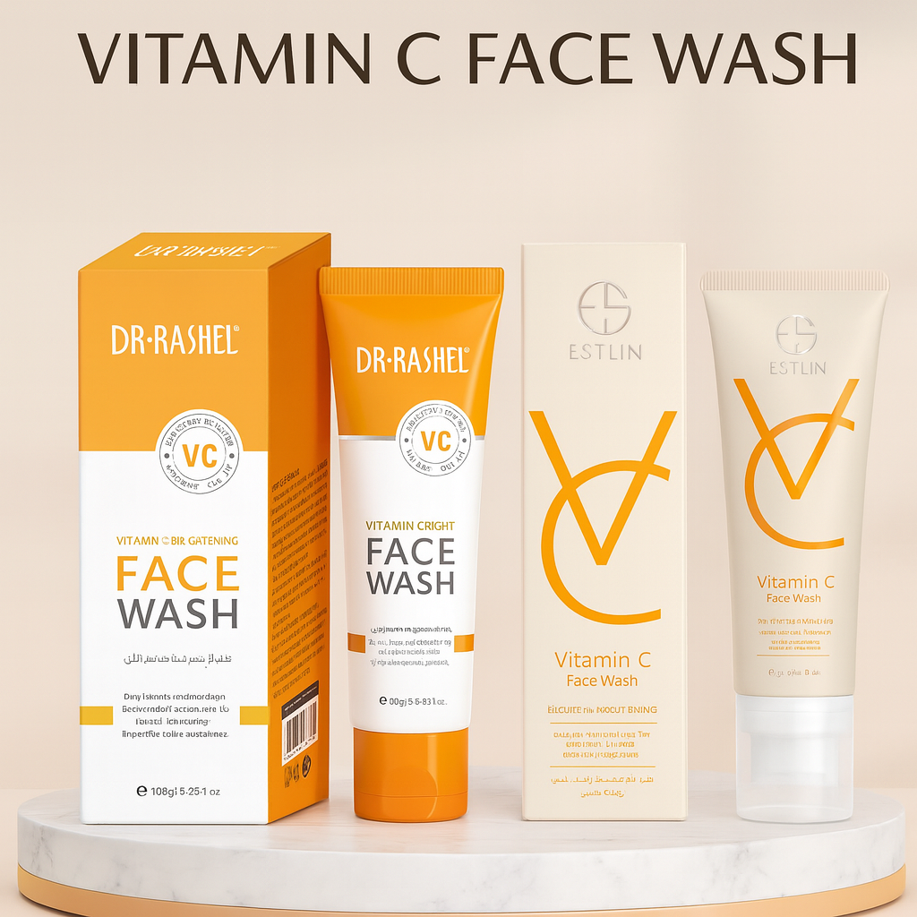 Estelin Vitamin C Face Wash & Dr.Rashel Vitamin C Brightening Face Wash bundle deal