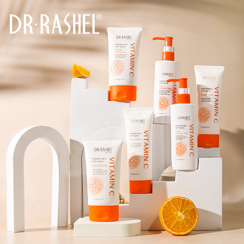 Dr Rashel Vitamin C Brightening & Anti-aging Facial Kit pack of 6
