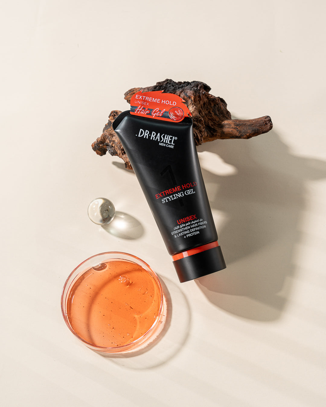DR RASHEL Extreme Hold Styling Gel Unisex – Strengthens Hair Fibers, Long-Lasting Definition, Protein-Infused Strong Hold Gel