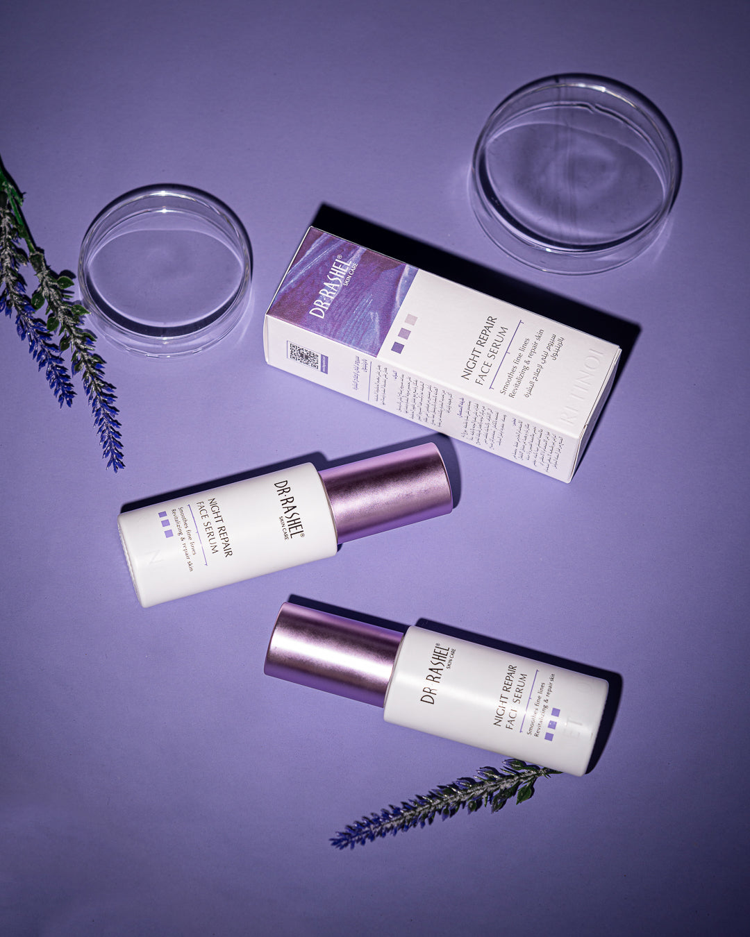 Dr Rashel Night Repair Face Serum – 50ml Advanced Overnight Recovery Serum with Niacinamide, Hyaluronic Acid & Antioxidants