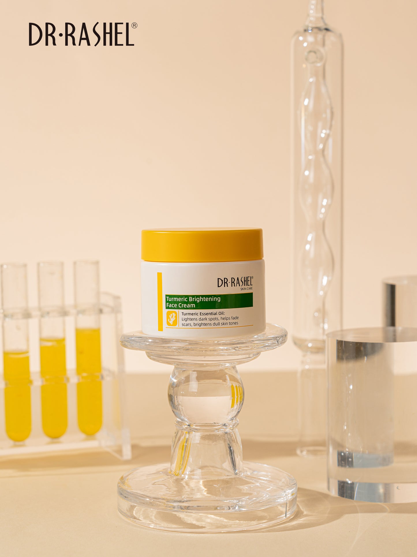 Dr Rashel Turmeric Face Cream – Dark Spot Corrector & Skin Brightening Moisturizer for Scars and Uneven Tone