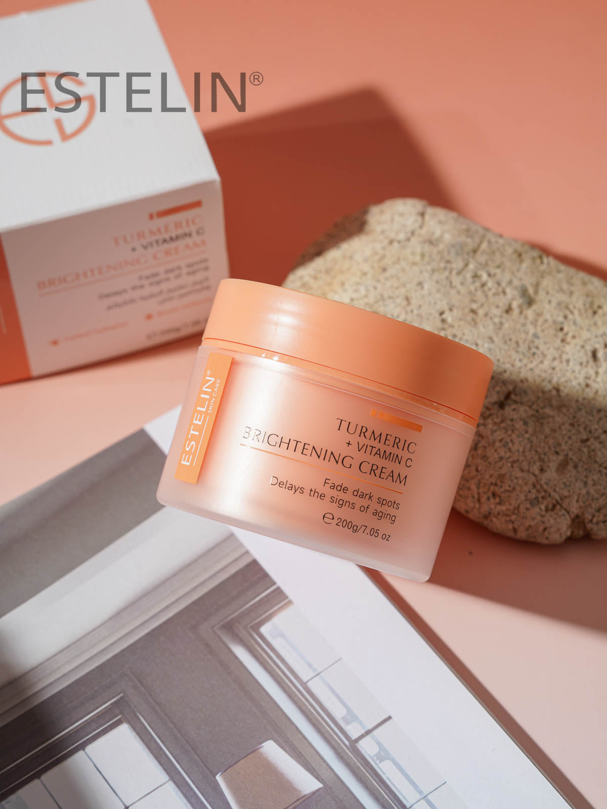 Estelin Turmeric + Vitamin C Brightening Cream – 200g