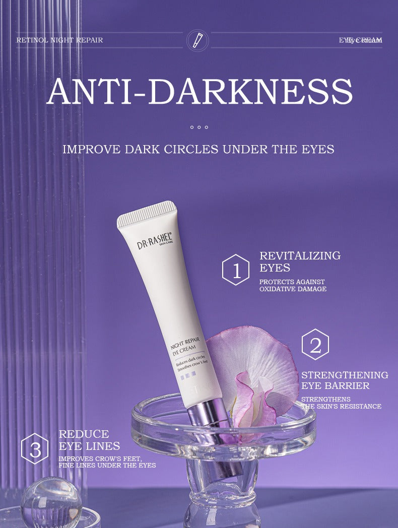 Dr Rashel Retinol Rejuvenating Eye Cream – 30g Advanced Anti-Wrinkle Eye Treatment for Firming, Brightening & Youthful Under-Eye Skin