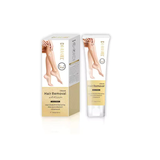 Dr.Rashel Aloe Vera & Vitamin E Silky Legs Underarm Bikini Line Body Depilatory Cream Hair Removal Cream - 100g