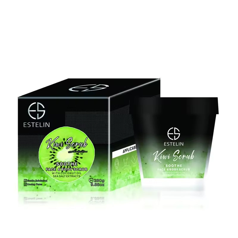 Estelin Kiwi Scrub Soothe Face & Body Scrub By Dr.Rashel - 280g