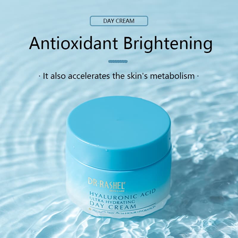 Dr Rashel Hyaluronic Acid Ultra Hydrating Day Cream – Intense Daily Moisture Lock & Skin Plumping Formula (50g)