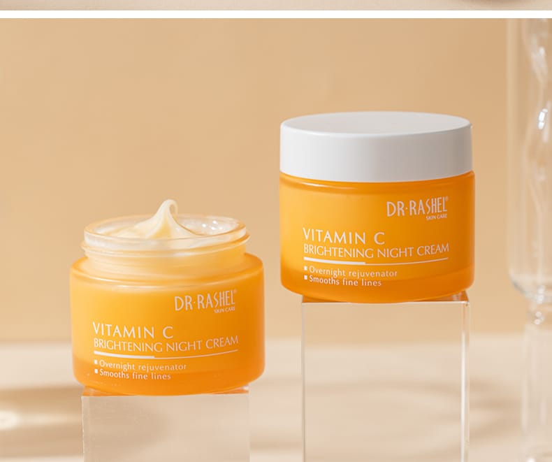Dr Rashel Vitamin C Brightening Night Cream – Overnight Glow, Pigmentation Fade & Skin Repair Formula (50g)