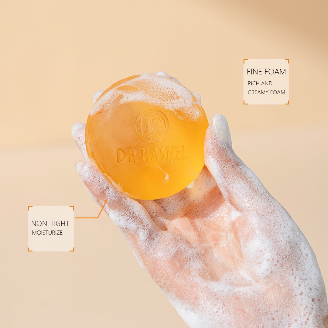 Dr Rashel VC Vitamin C Brightening Essence Soap – Deep Cleansing, Whitening & Glowing Skin Formula (100g)