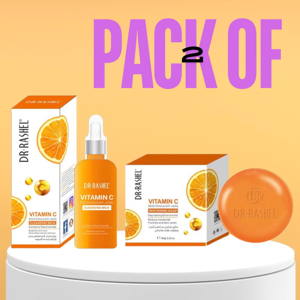 Dr.Rashel Vitamin C Cleansing Milk & Vitamin C Whitening Soap bundle deal