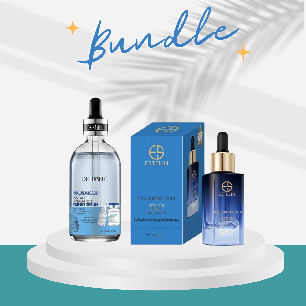Dr.Rashel Hyaluronic Primer Serum & Estelin Anti-Aging Face Serum - Hyaluronic Acid - bundle deal