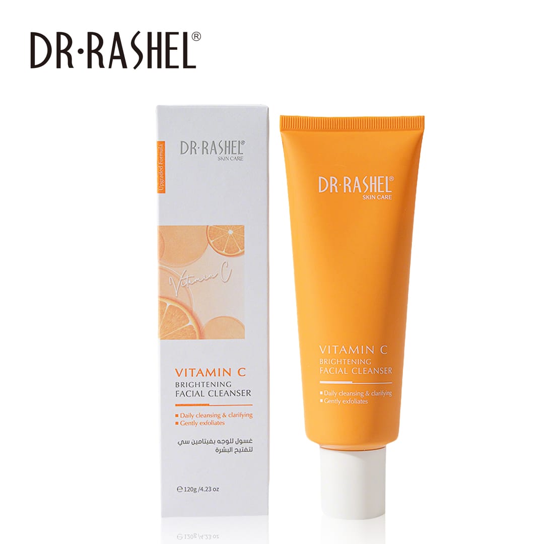 Dr Rashel Vitamin C Brightening Facial Cleanser – Deep Cleansing, Glow Boosting & Skin Tone Refining Face Wash (100g)
