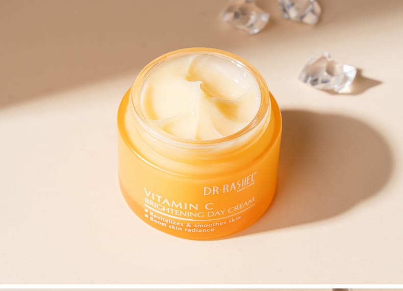 Dr Rashel Vitamin C Brightening Day Cream – Daily Glow, Pigmentation Control & Moisturizing Face Cream with SPF (50g)