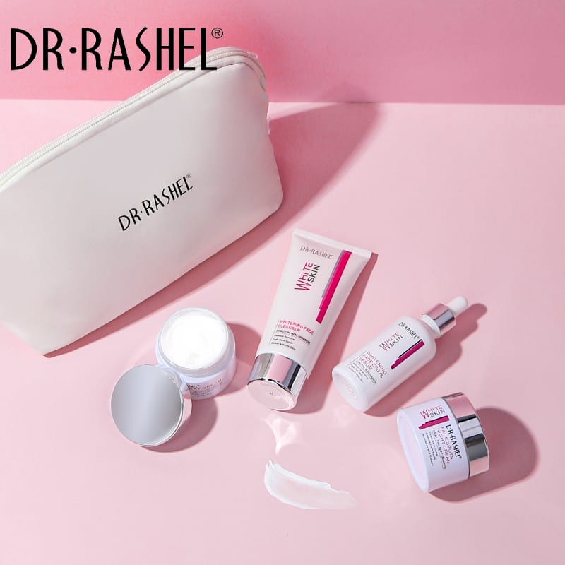 Dr.Rashel Skin Care White Skin Whitening Fade Spot 4 Piece Set With Bag