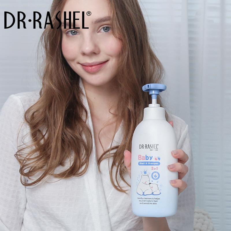 Dr.Rashel Baby 2-in-1 wash & shampoo for nourish baby's hair and sensitive skin 500ml