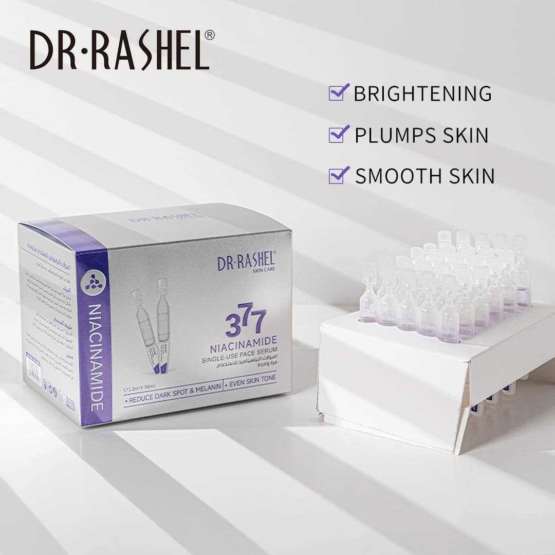 Dr Rashel 377 Niacinamide Single-Use Face Serum – Brightening & Spot Correcting Mini Ampoule (2ml)