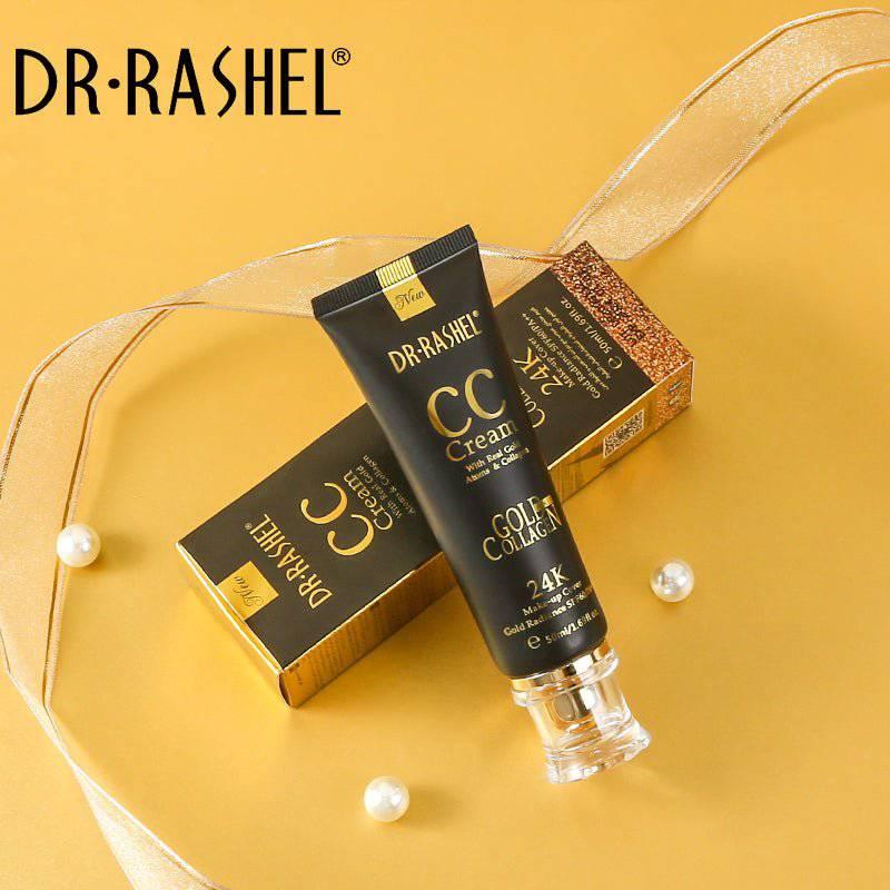 Dr.Rashel 24K CC Cream Gold & Collagen Make Up Cover Gold Radiance Sun Protection SPF60/PA++ - 50ml