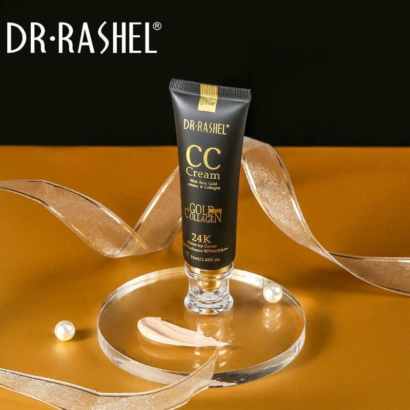 Dr.Rashel 24K CC Cream Gold & Collagen Make Up Cover Gold Radiance Sun Protection SPF60/PA++ - 50ml