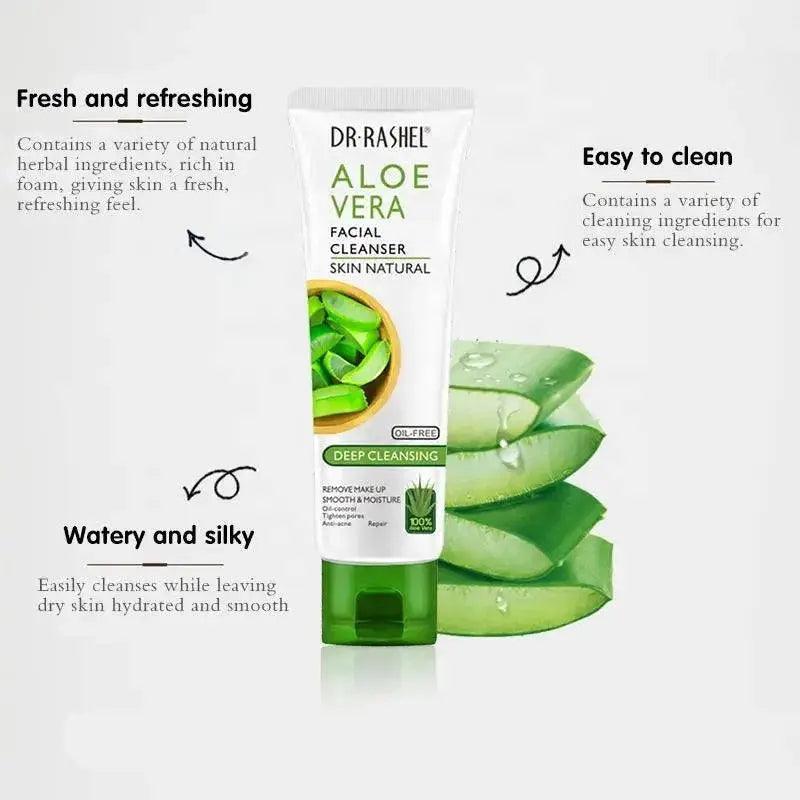 Dr. Rashel Aloe Vera Facial Cleanser Skin Natural Oil-Free Deep Cleansing - 100g