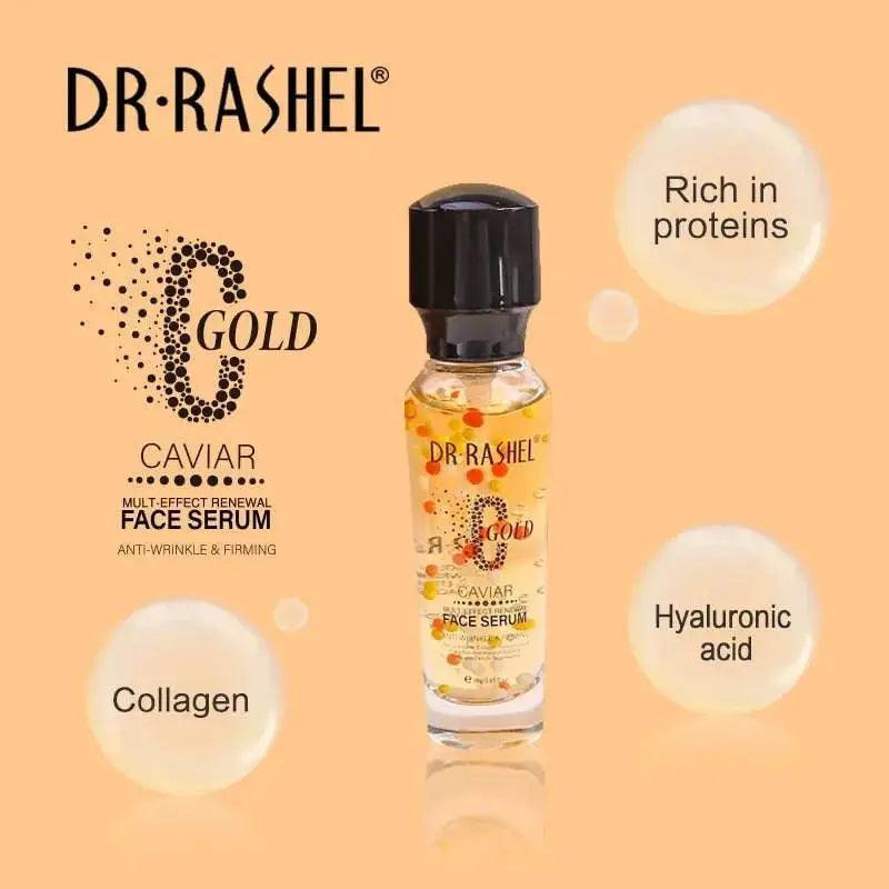 Dr.Rashel C Gold Caviar Multi Effect Renewal Face Serum for Anti Wrinkle - 30g