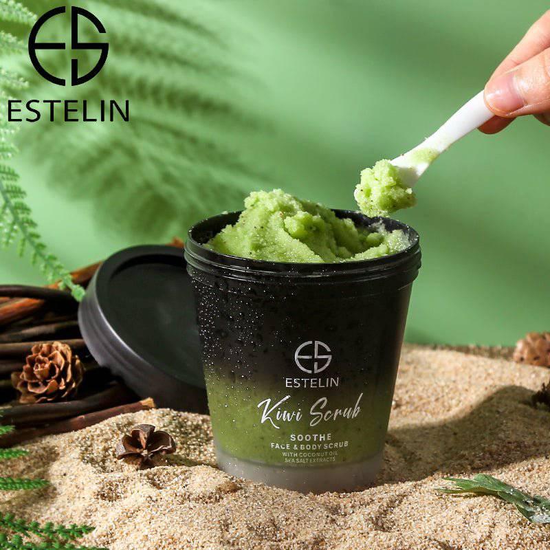 Estelin Kiwi Scrub Soothe Face & Body Scrub By Dr.Rashel - 280g