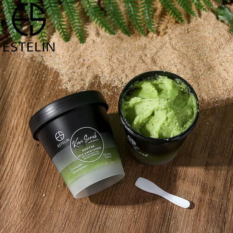 Estelin Kiwi Scrub Soothe Face & Body Scrub By Dr.Rashel - 280g