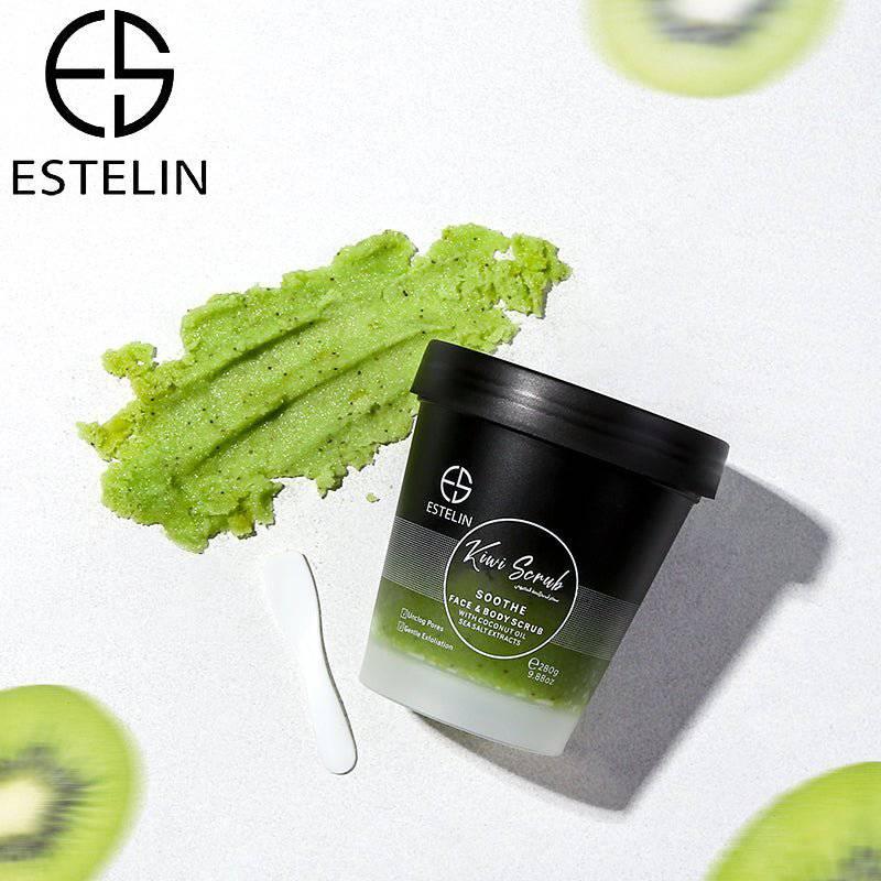 Estelin Kiwi Scrub Soothe Face & Body Scrub By Dr.Rashel - 280g