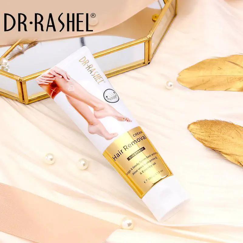 Dr.Rashel Aloe Vera & Vitamin E Silky Legs Underarm Bikini Line Body Depilatory Cream Hair Removal Cream - 100g