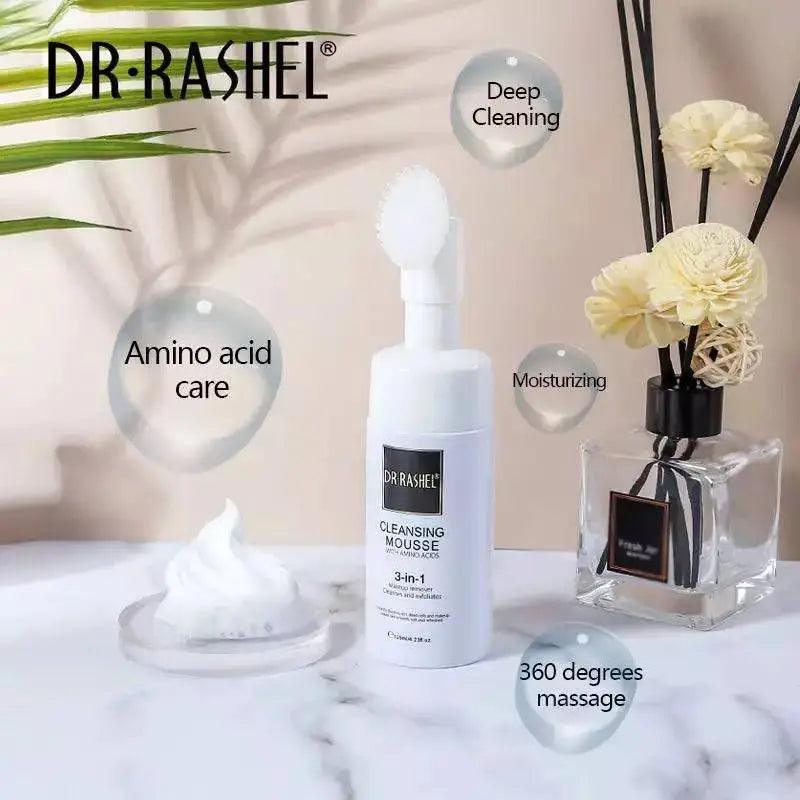 Dr.Rashel Amino Acid Cleansing Mousse Freckles Bubble Makeup Removal Facial Cleanser - 125ml