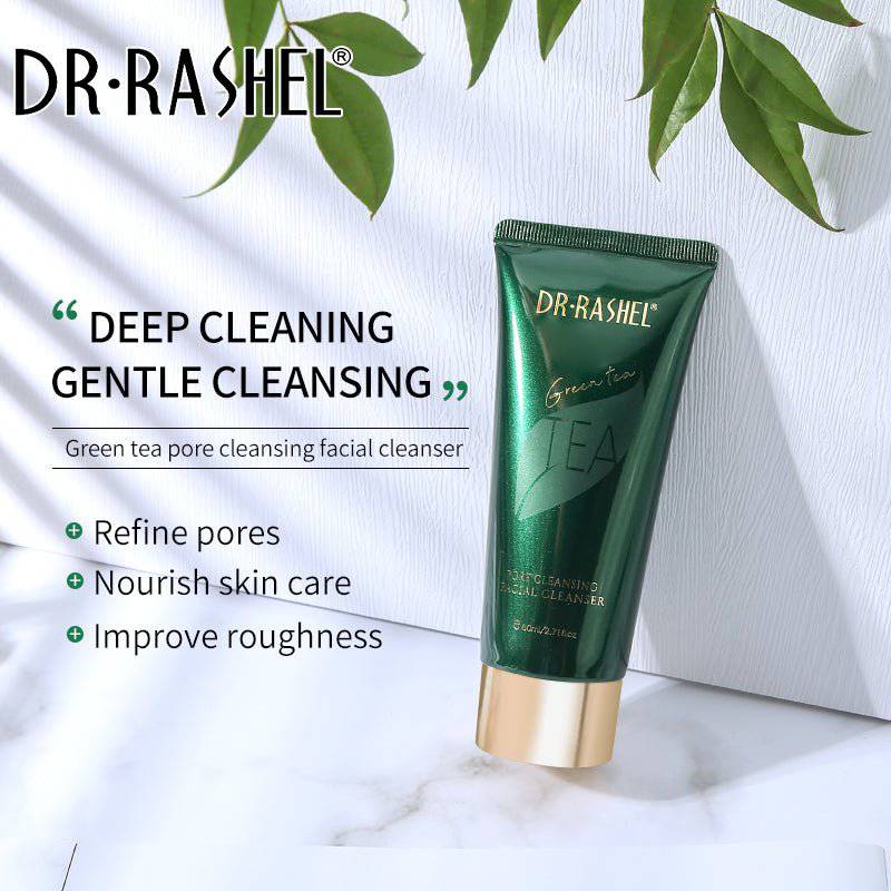 Dr.Rashel Green Tea Pore Cleansing Facial Cleanser 80ml Face Wash