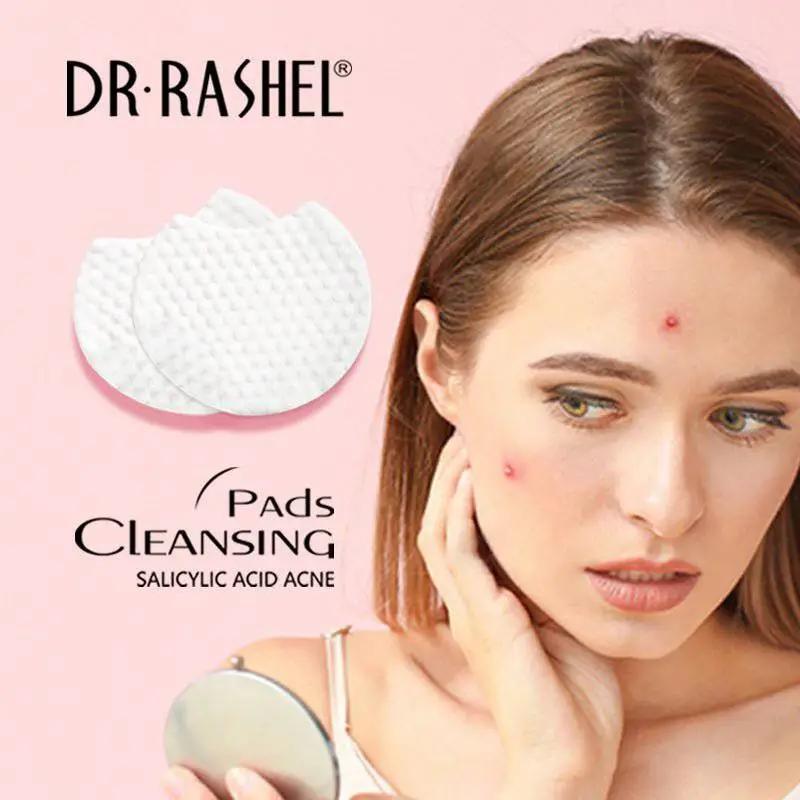 Dr.Rashel Salicylic Acid Acne Cleansing Pads Facial Mask Acne Treatment Cotton Pads - 50 dual - textured soft pads