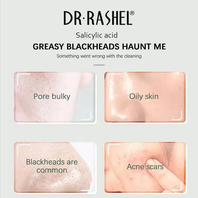 Dr.Rashel Salicylic Acid Acne Cleansing Pads Facial Mask Acne Treatment Cotton Pads - 50 dual - textured soft pads
