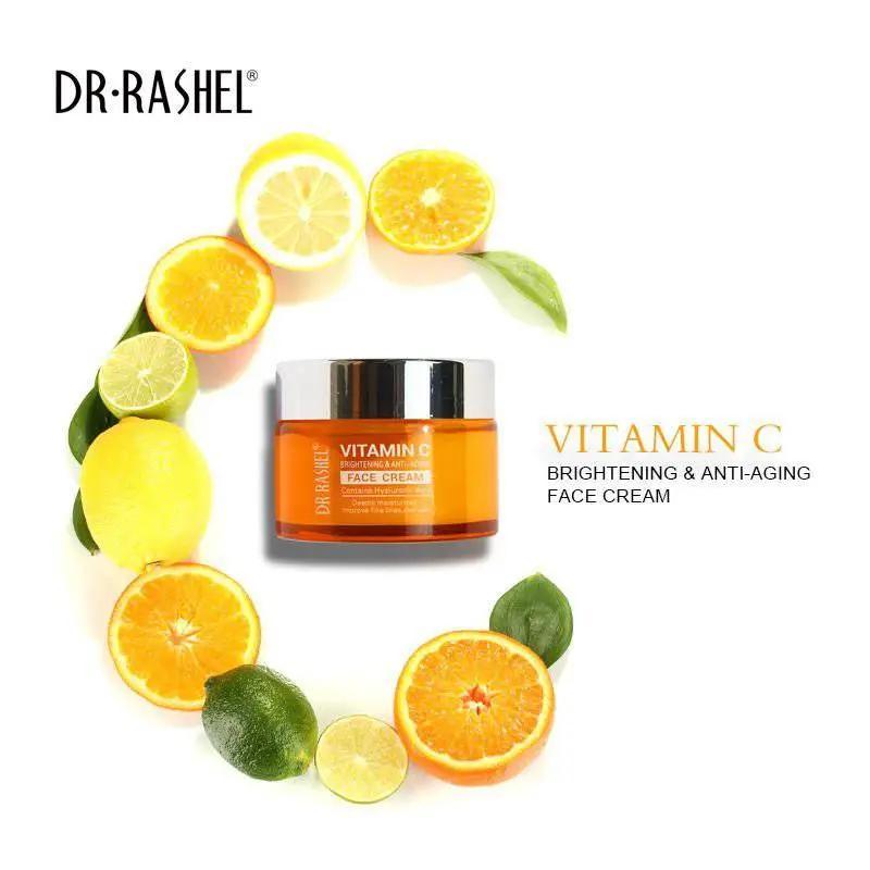 Dr.Rashel Vitamin C Brightening & Anti Aging Face Cream Powered By Hyaluronic Acid