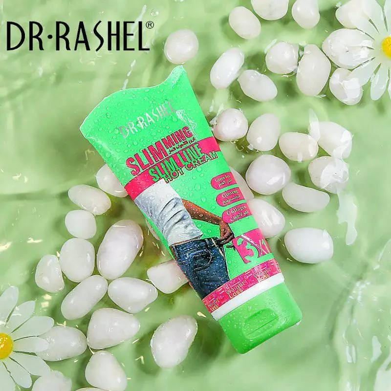 Dr.Rashel 3 in 1 Slimming Slim Line Hot Cream with Green Tea Collagen & Ginseng Formula For Slim Fit - 150gms