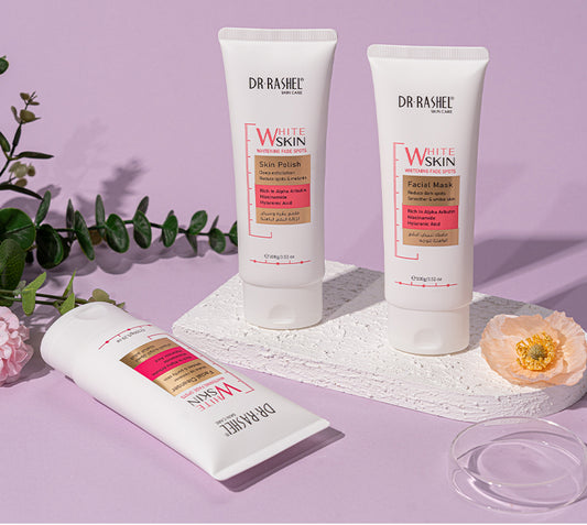 Dr Rashel Skin Care White Skin Whitening Fade Spot Skin Polish For Deep Exfoliation Reduce Spots & Melanin 100g