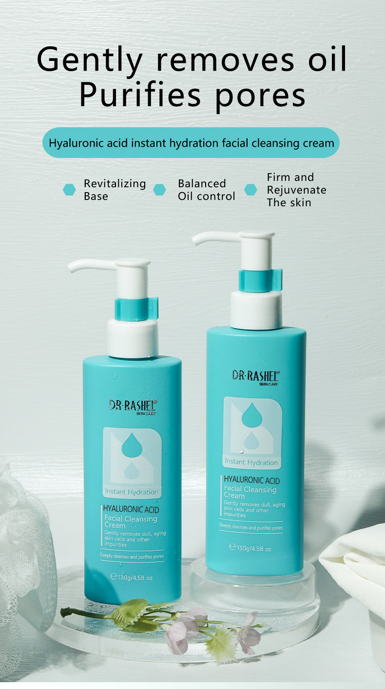 Hyaluronic Acid Instant Hydration Facial Cleansing Cream – (100g)