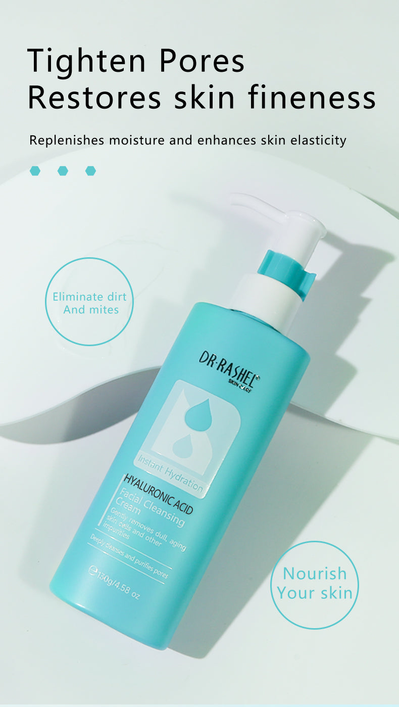 Hyaluronic Acid Instant Hydration Facial Cleansing Cream – (100g)